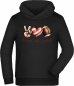 Preview: Kids Hooded Sweatshirt Hoodie - Peace, Love and American Football print i508
